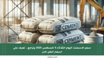 سعر الأسمنت اليوم الثلاثاء 5 أغسطس 2025 يتراجع.. تعرف على أسعار الطن الآن